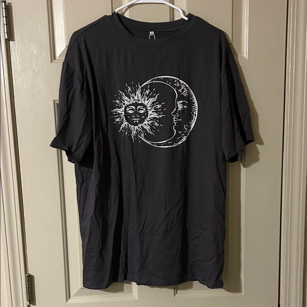 Black Graphic Oversize T-Shirt